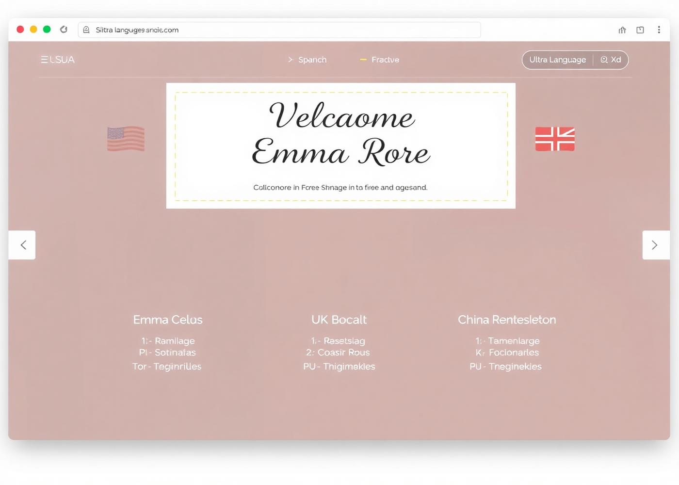 Multi-language support feature
